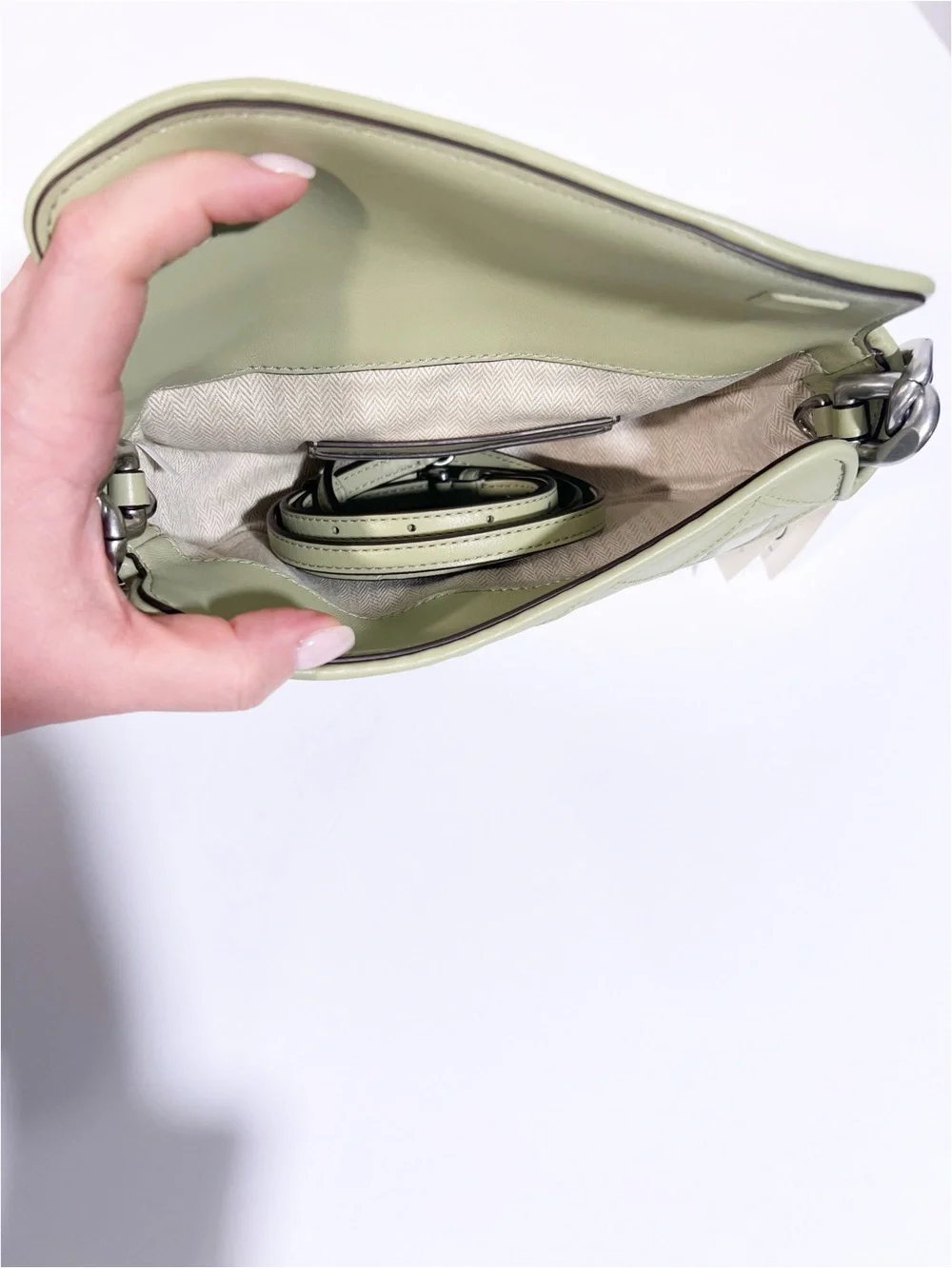 NWT Tory Burch Mini Fleming Crescent Bag